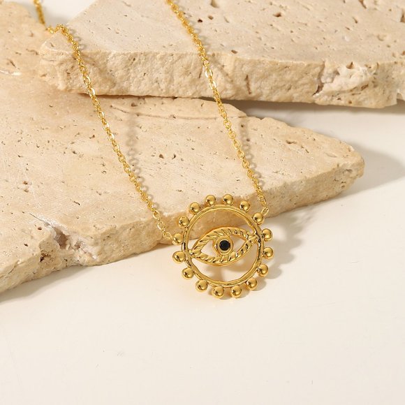 Noor Evil Eye Necklace - Picture 3 of 6